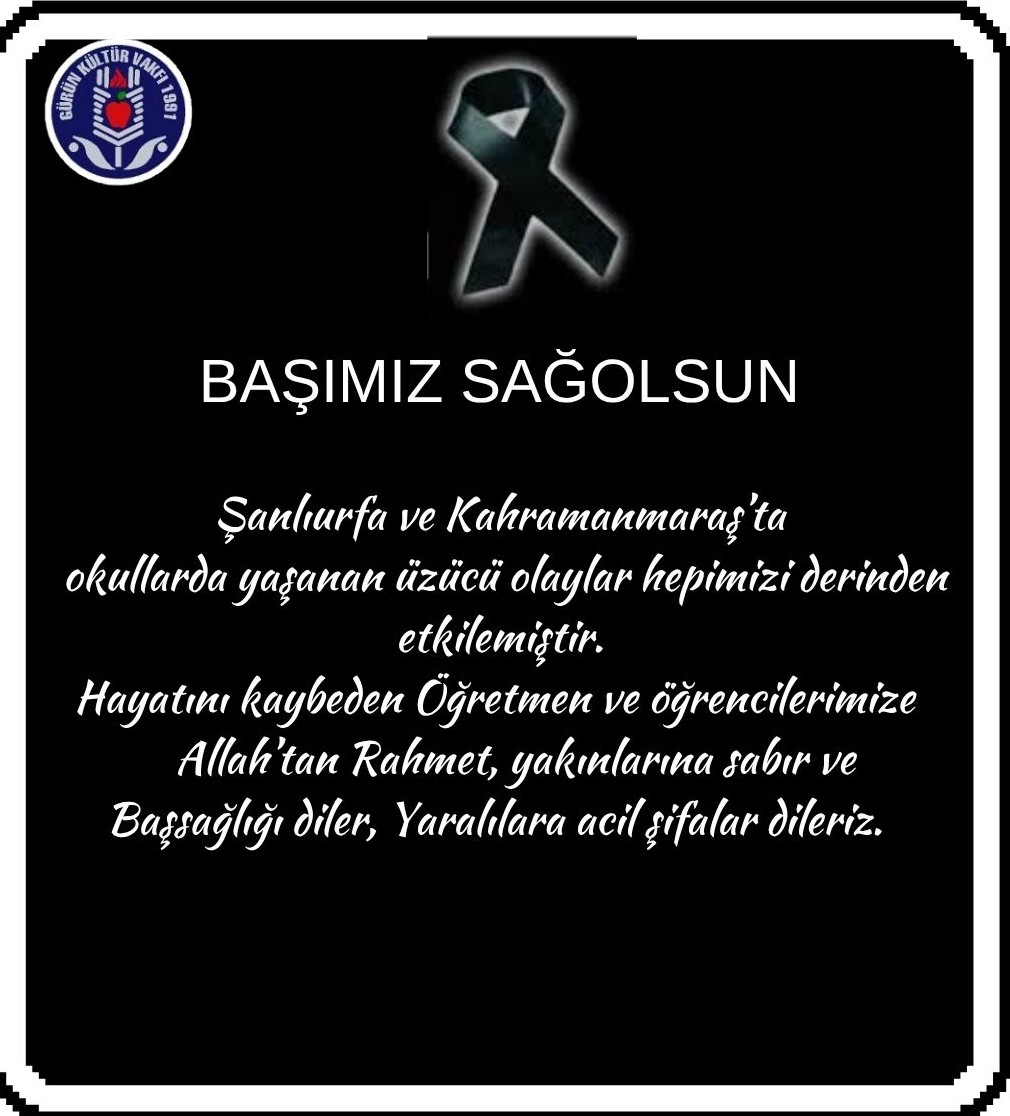 BAŞIMIZ SAĞOLSUN...