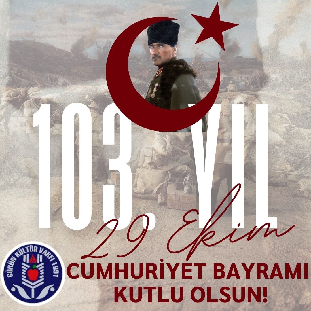 29 EKİM CUMHURİYET BAYRAMI'MIZ KUTLU OLSUN! 