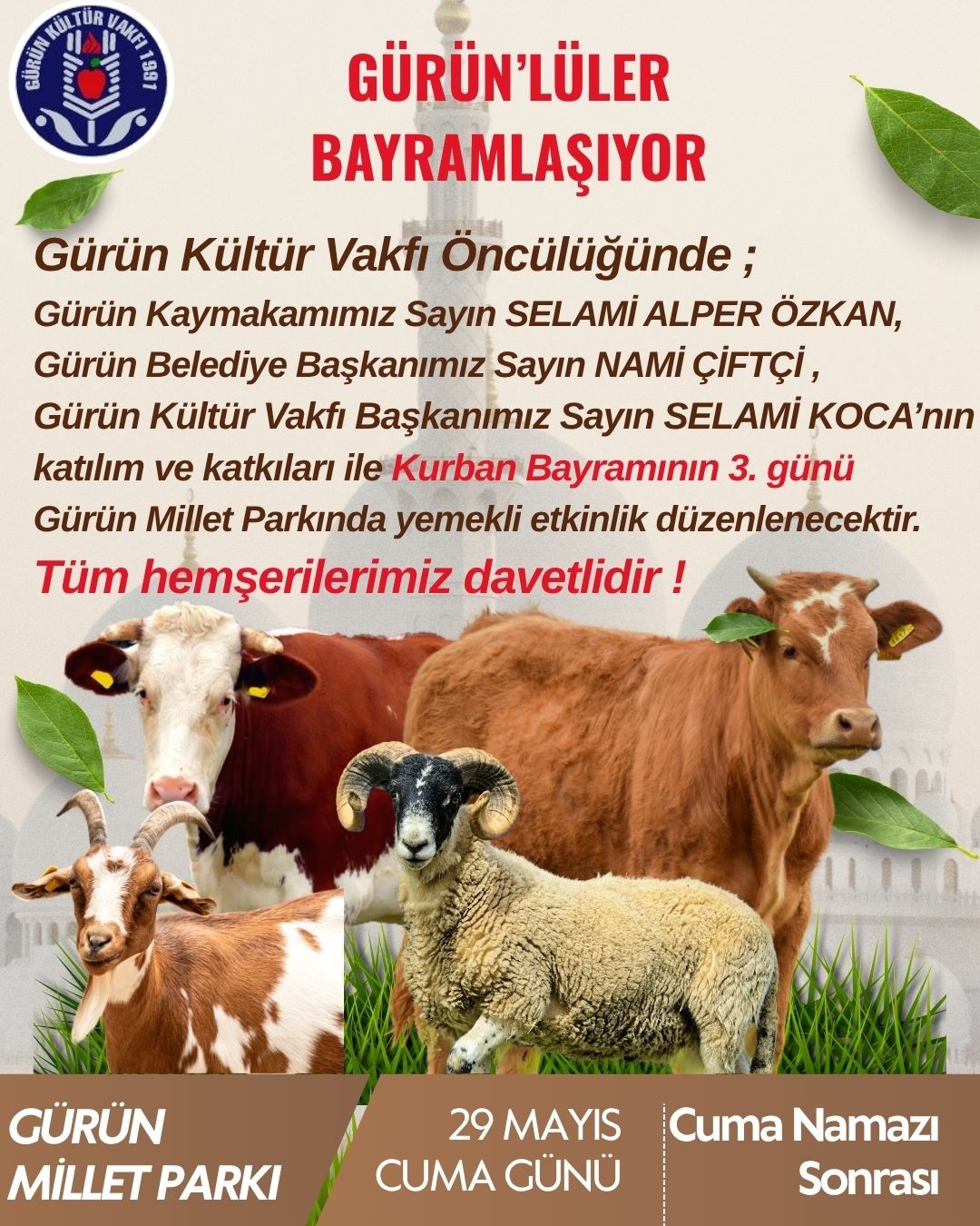  GÜRÜN DE BAYRAM SOFRASINDA BULUŞUYORUZ..