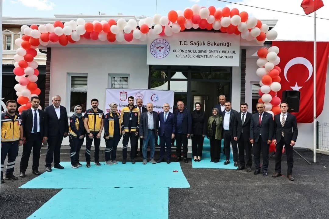 GÜRÜN’DE SEVGİ & ÖMER YURDAKUL ACİL SAĞLIK HİZMETLERİ İSTASYONU AÇILDI…