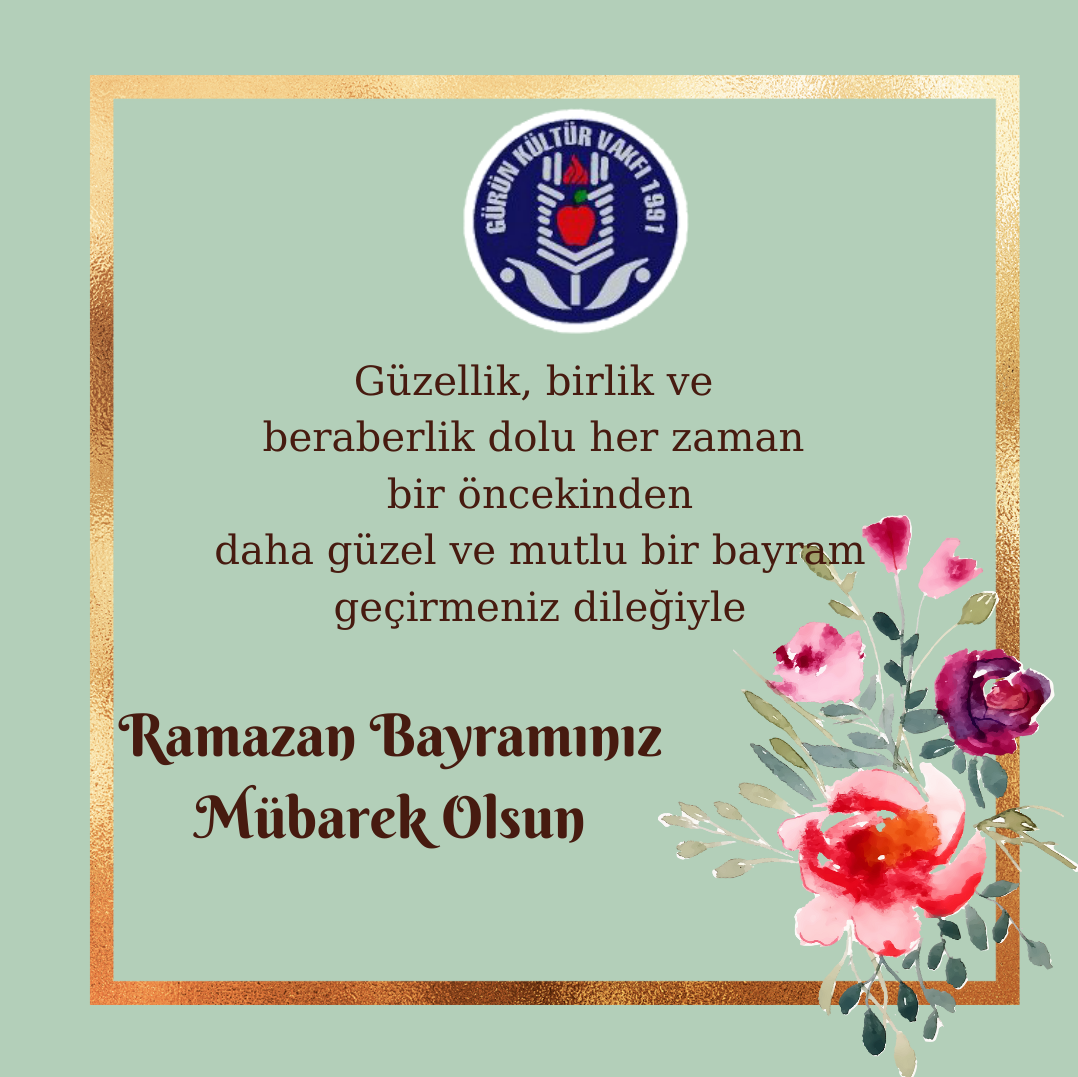 RAMAZAN BAYRAMINIZI KUTLARIZ.