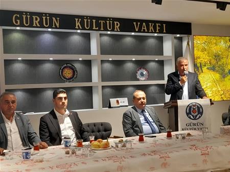 GÜRÜN KAYMAKAMI VE BELEDİYE BAŞKANI NI VAKFIMIZ DA AĞIRLAMAKTAN ONUR DUYDUK