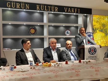GÜRÜN KAYMAKAMI VE BELEDİYE BAŞKANI NI VAKFIMIZ DA AĞIRLAMAKTAN ONUR DUYDUK
