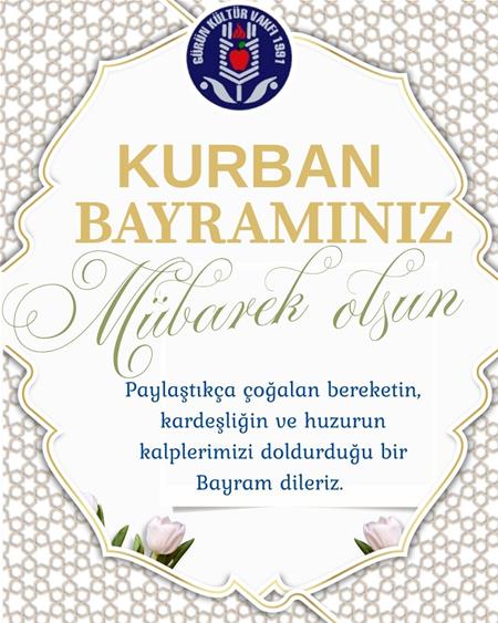 KURBAN BAYRAMINIZ MÜBAREK OLSUN