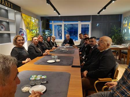 VAKFIMIZDA BAHÇELİEVLER SİVASLILAR DERNEĞİ BAŞKANI VE YÖNETİM KURULUNU  MİSAFİR ETTİK.