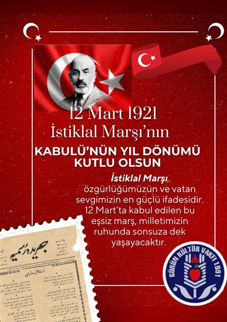 12 MART İSTİKLAL MARŞIMIZIN KABULÜ