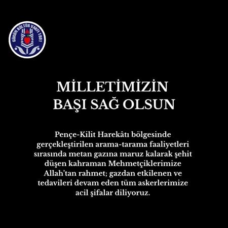 MİLLETİMİZİN BAŞI SAĞOLSUN