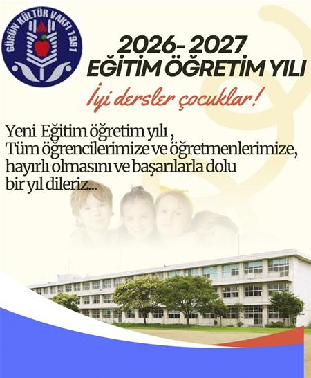 YENİ EĞİTİM ÖĞRETİM YILI HAYIRLI OLSUN....