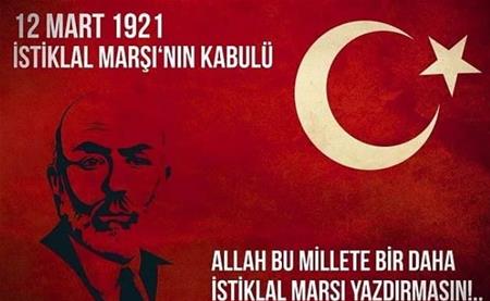 ALLAH BU MİLLETE BİR DAHA İSTİKLAL MARŞI YAZDIRMASIN