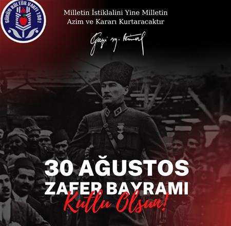 30 AĞUSTOS ZAFER BAYRAMI KUTLU OLSUN